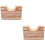 2Pièces Support Manche U Guitare Marron Pour Entretien Instruments 6