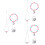 3Sets Kinder Schmuck Set Einhorn Halskette Armband 6