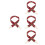 4Stk Roter Schultergurt Bag Belt Strap Langlebig Und 6