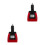 2Pièces Inverseur 12V-220V ABS Multi Coloré USB Chargeur 10