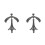 2Sets Balance Eiffel Turm Modell Silber Zuhause 2
