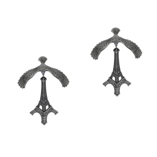 2Sets Balance Eiffel Turm Modell Silber Zuhause 2