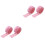 4Stk Pinker Mini Gartenzaun 4