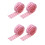 4Stk Pinker Mini Gartenzaun 6