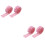 4Stk Pinker Mini Gartenzaun 7