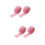 4Stk Pinker Mini Gartenzaun 8