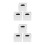 6St Microfoon Vlaghouders Plastic Vierkant Met Logo Station 4