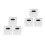 6St Microfoon Vlaghouders Plastic Vierkant Met Logo Station 9