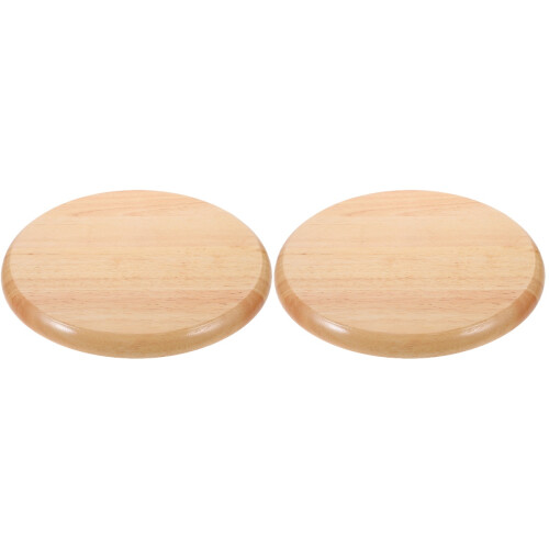 2Pièces Assise Ronde En Bois Pour , Siège Clair 2