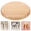 2Pièces Assise Ronde En Bois Pour , Siège Clair 9