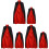 6Pièces Cape De Vampires Colorée Durable Pour Soirée Cosplay Halloween 2