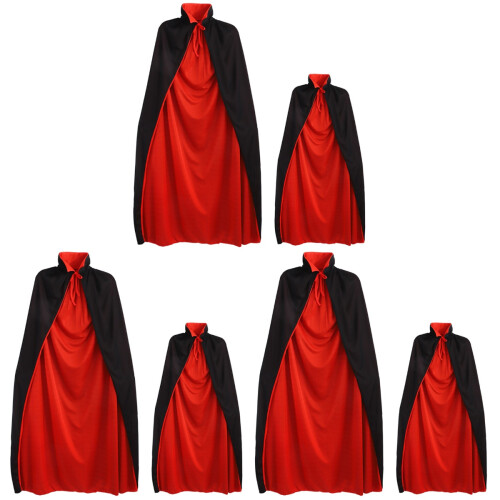 6Pièces Cape De Vampires Colorée Durable Pour Soirée Cosplay Halloween 1