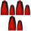6Pièces Cape De Vampires Colorée Durable Pour Soirée Cosplay Halloween 3