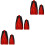 6Pièces Cape De Vampires Colorée Durable Pour Soirée Cosplay Halloween 5