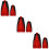 6Pièces Cape De Vampires Colorée Durable Pour Soirée Cosplay Halloween 8