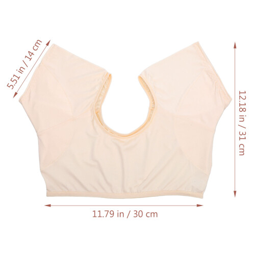 5Stk Khaki Armpit Schweißschutzweste Für Elastisch & 1