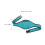 8Pièces Pochette Ceinture Micro Sans Fil Bleu Ciel Polyester 2