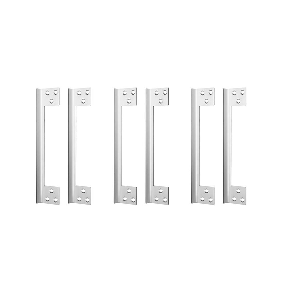 6 Pcs Door Guard Plate Outswing Angle Protector Door Cover Shield L Shaped Security 11Inch 4713433411492