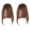 2Stk Haarfransen Clip-on Fake Weich Hellbraun 3