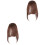 2Stk Haarfransen Clip-on Fake Weich Hellbraun 4