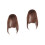2Stk Haarfransen Clip-on Fake Weich Hellbraun 5
