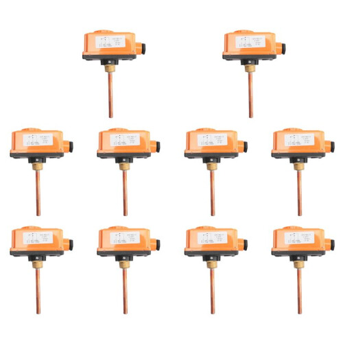 10X G1/2 Male Thread Hot Water Pipe Thermostat Temperature Controller 90 Celsius High Temperature Start Heating System