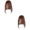2Stk Haarfransen Clip-on Fake Weich Hellbraun 7
