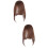 2Stk Haarfransen Clip-on Fake Weich Hellbraun 8