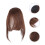 2Stk Haarfransen Clip-on Fake Weich Hellbraun 11