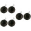 6Pcs Black Dvd Storage Wallet Protective Cd Pouch with Zipper Closure 8
