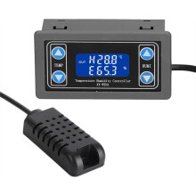 Controlador Digital de Temperatura y Humedad XY-WTH1 con Pantalla LCD para Invernadero de Incubación y Cría, Termostato Automático.
