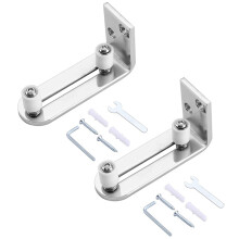 2X System di Montaggio un Parete un Rulli Regolabili per Cuscinetti un Sfere con Guida un Pavimento per Granaio Scorrevole Moderno Cromato per Porte
