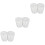 900Paren Zelfklevende Witte Hook En Loop Dotstickers Sterke Hechting 5