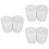 900Paren Zelfklevende Witte Hook En Loop Dotstickers Sterke Hechting 6