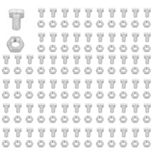 1000 Pcs M6X12mm Greenhouse Nuts and Bolts Square Bolts Nuts Greenhouse Repair Kit Parts