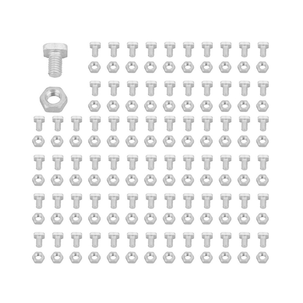 1000 Pcs M6x12mm Greenhouse Nuts And Bolts Square Bolts Nuts Greenhouse Repair Kit Parts 4713399349587