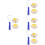 4Ensembles Rouleaux De D'angle Multicolores Fer 7