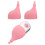 2Pièces Pour Nourrissage , Portable, Silicone Rose 3