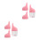 2Pièces Pour Nourrissage , Portable, Silicone Rose 7