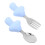3Ensembles Ustensiles Court Silicone Acier 3