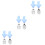 3Ensembles Ustensiles Court Silicone Acier 8
