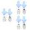 3Ensembles Ustensiles Court Silicone Acier 9
