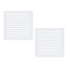 2pcs Attic Vents Gable Vents Aluminum Wall Vent Metal Shed Vent with Screen Mesh Square Vent Louver Vent Grille