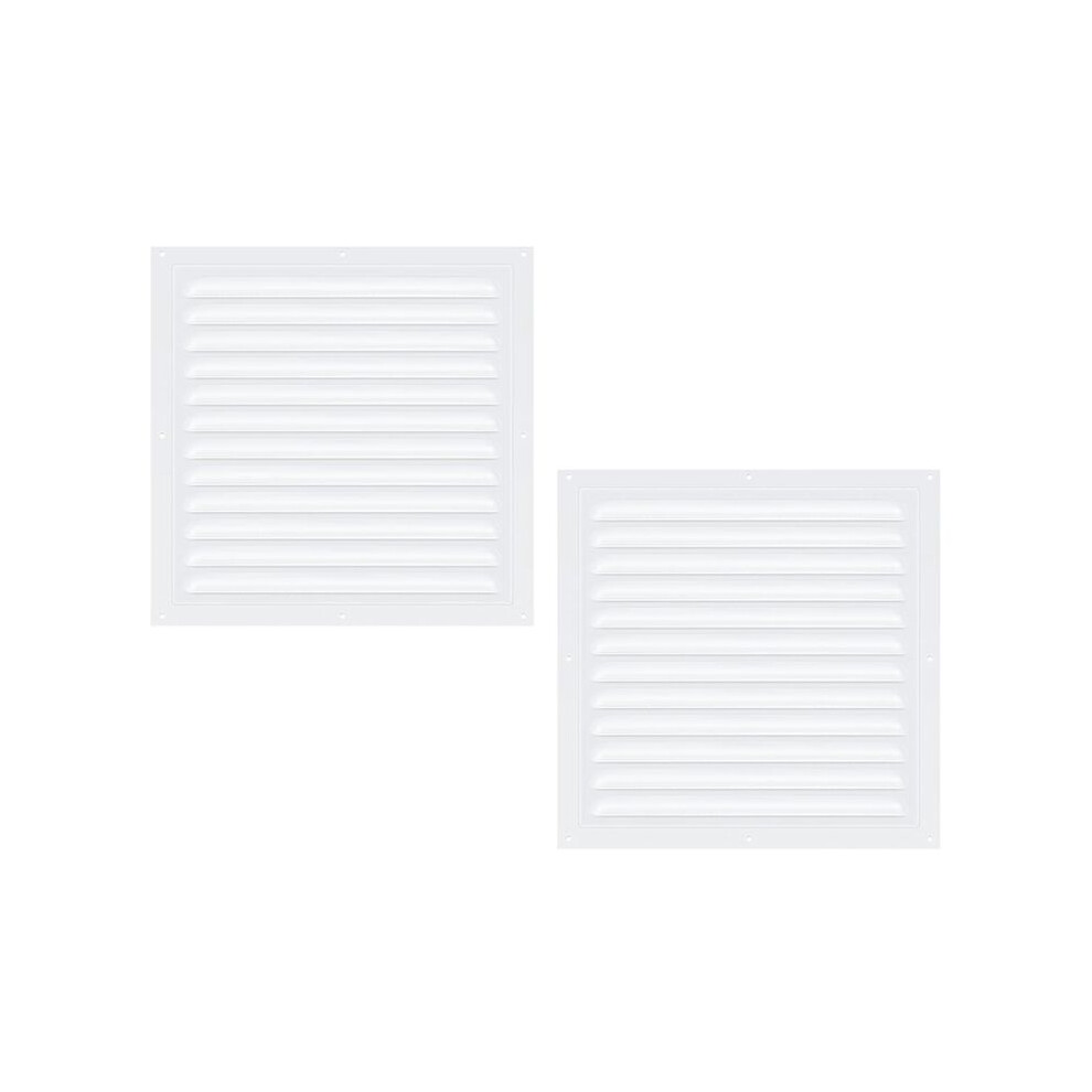 2Pcs Attic Vents Gable Vents Aluminum Wall Vent Metal Shed Vent With Screen Mesh Square Vent Louver Vent Grille 6133495327469