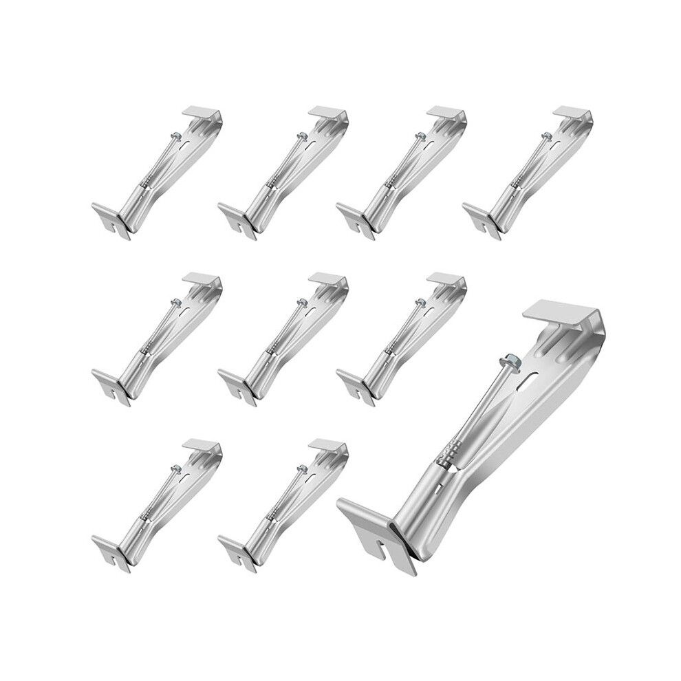 5Inch 10 Pack Gutter Hangers, With Pre-Inserted Screw, Aluminum Gutter Brackets For Repairing Sagging Rain Gutters 4713981508460