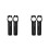 2pcs Bicycle Handle Riding Accessories Aluminum Alloy 8