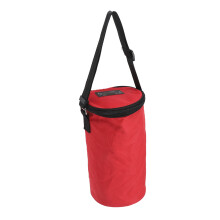 Große Kapazität Rote Oxford-Baumwoll-Hundesnacktasche 24,5x14,5 cm Tragbare Futtersuchtasche für Haustiere