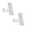 2Pièces Support GPU Vertical En Fer Avec Argb Réglable 10