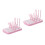2Pièces Séchage Rose Support Bottles Flexible En PP Sécurisé 3