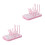 2Pièces Séchage Rose Support Bottles Flexible En PP Sécurisé 5